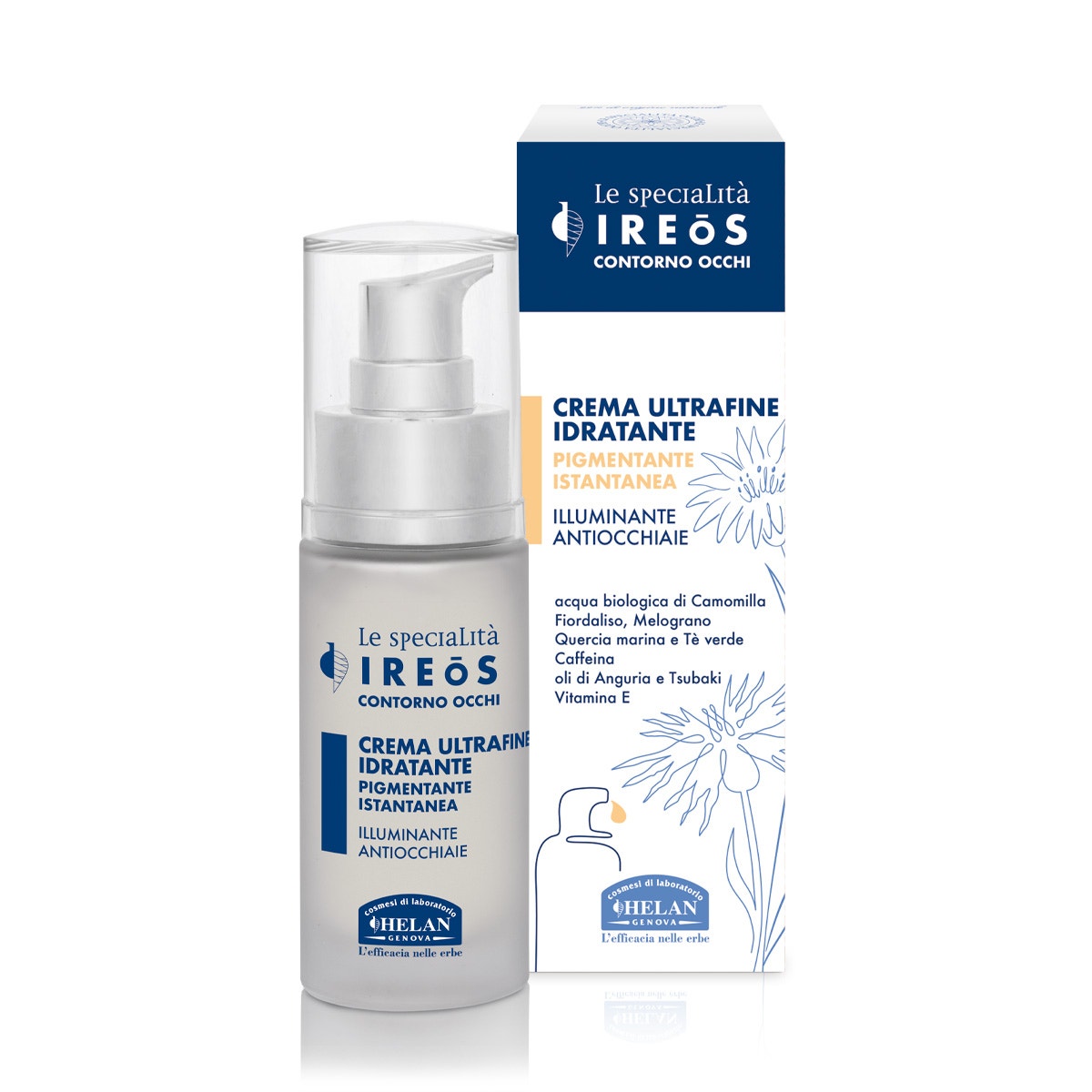 Helan Ireos Crema Contorno de Ojos Pigmentación Hidratante Ultrafina Instantánea 30ml-1