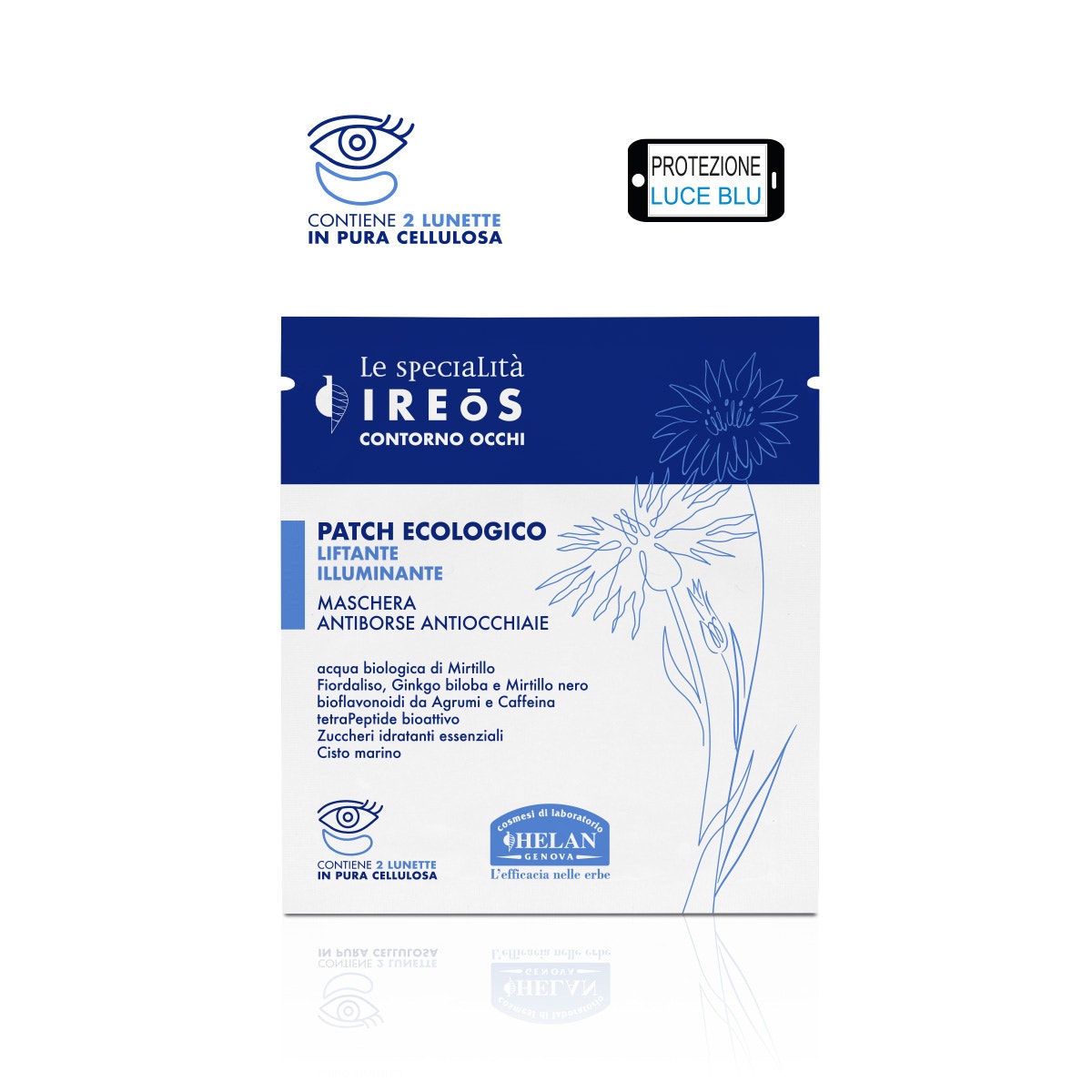Helan Ireos Contorno de Ojos Ecológico Lifting Iluminador 2 Parches-2