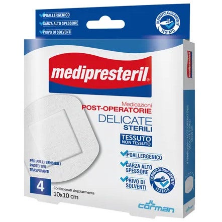 Medipresteril Apósito Postoperatorio Delicado TNT 10x10cm 5 Piezas-2