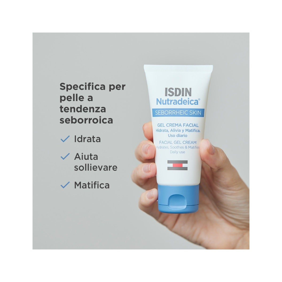 Isdin Nutradeica Gel Crema Rostro Piel Seborreica 50ml-3