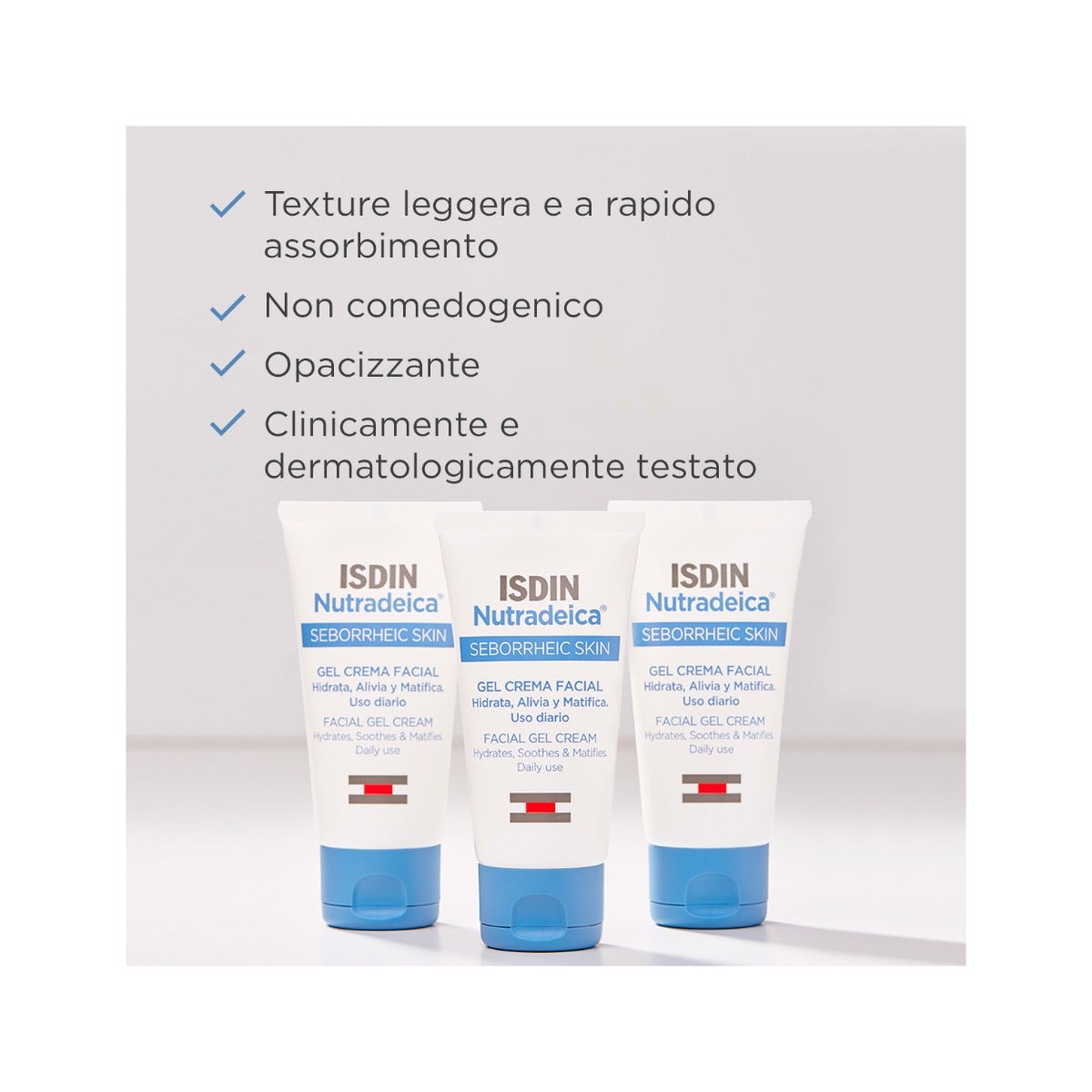 Isdin Nutradeica Gel Crema Rostro Piel Seborreica 50ml-6