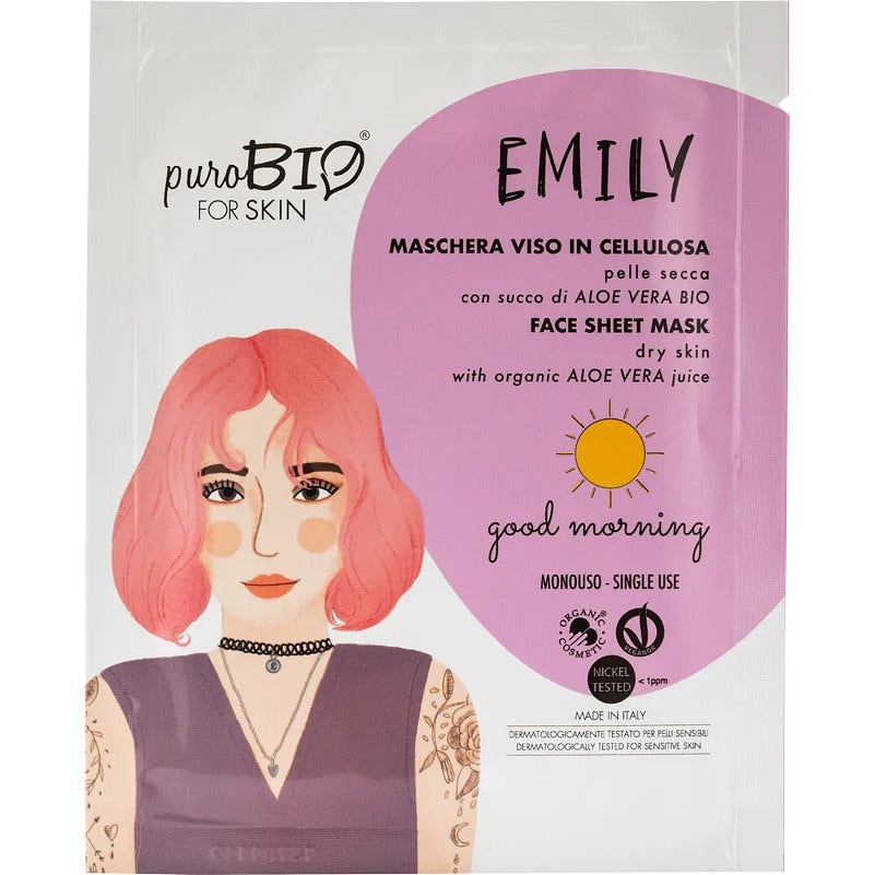 Purobio For Skin Emily Fabric Mascarilla 13 Piel Seca 15ml-1