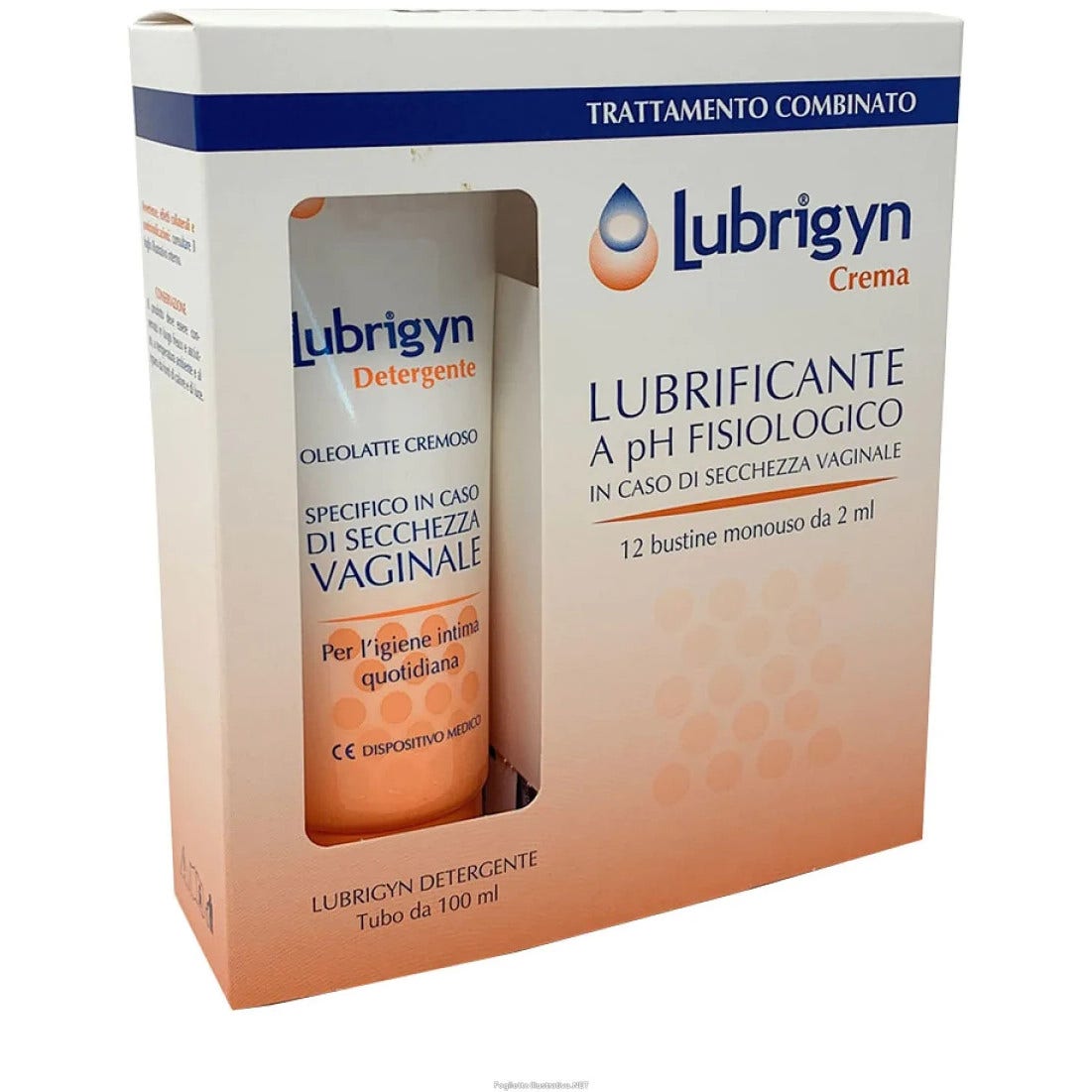 Lubrigyn Kit Crema Íntima 12 Sobres de 2ml + Limpiador 100ml-2