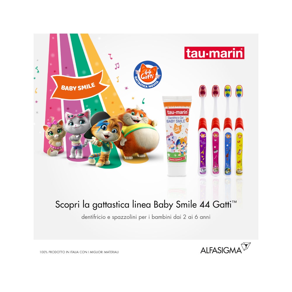 Taumarin Bebé Pasta Dentífrica Sabor Fresa 44 Gatos 2-6 Años 50ml-10