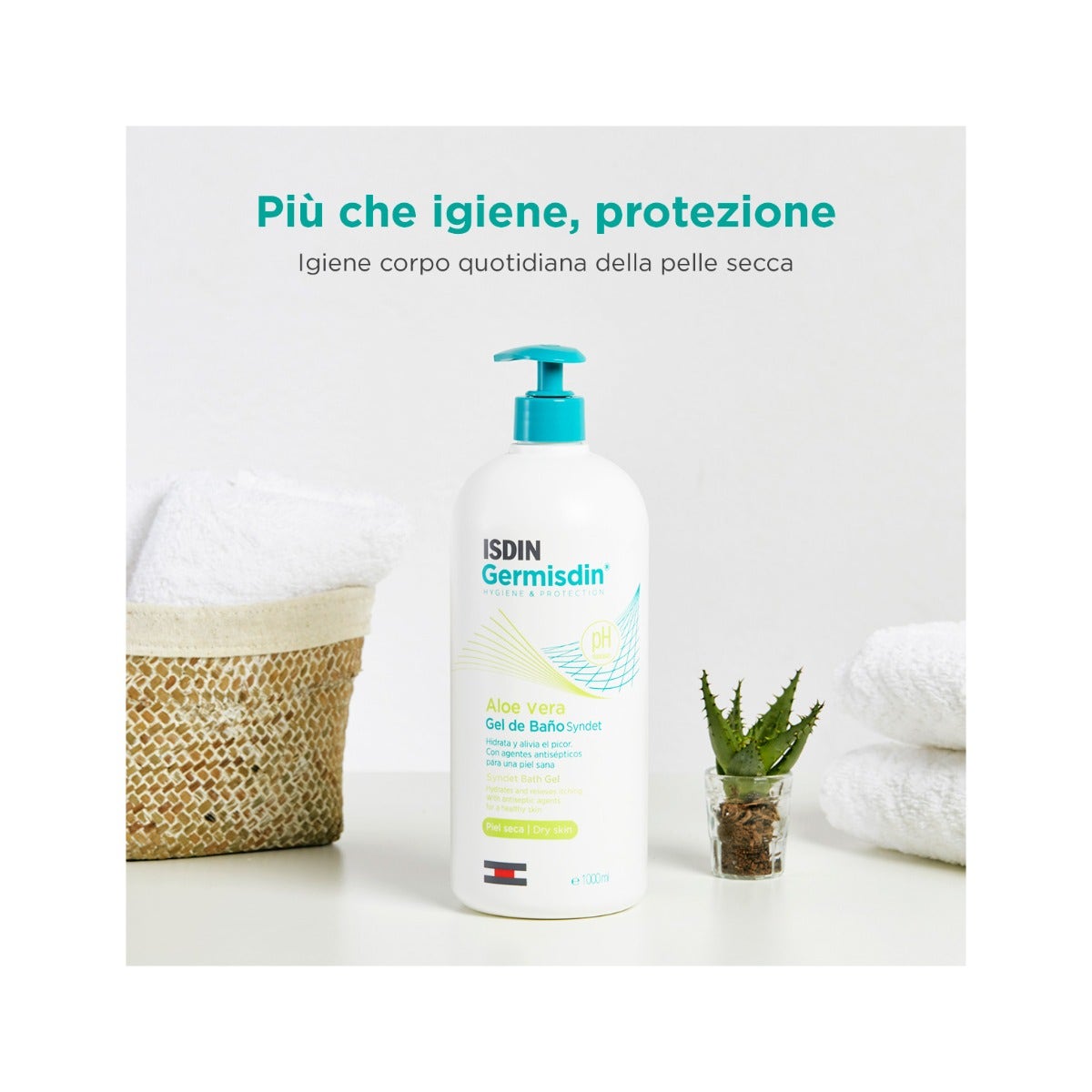 Isdin Germisdin Aloe Vera Higiene Corporal Diaria 1 Litro-6