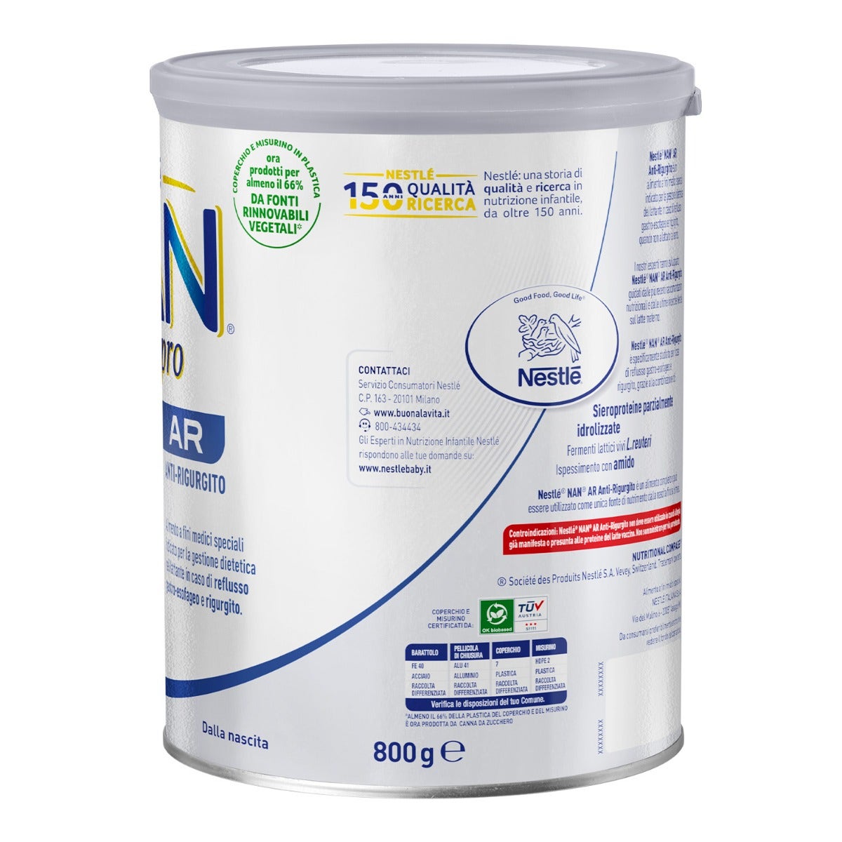Nestlé 'Nan AR Anti-Regurgitación 800g-6
