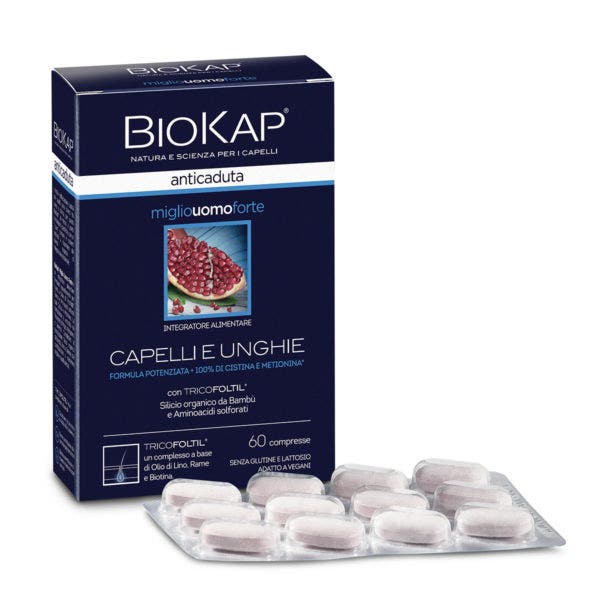 Biokap Anticaida Mile Strong Man Con Tricofoltil 60 Comprimidos-1
