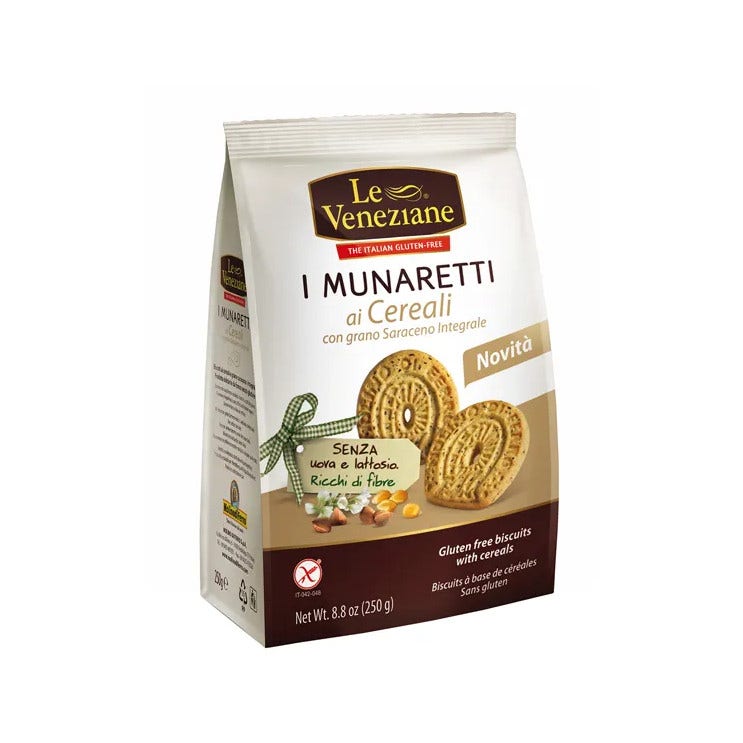 Le Veneziane Munaretti Galletas Cereales Trigo Sarraceno Integral 250g-2