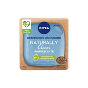 Nivea Naturally Clean Detergente Viso Solido Rinfrescante Detergente Viso Solido 75g