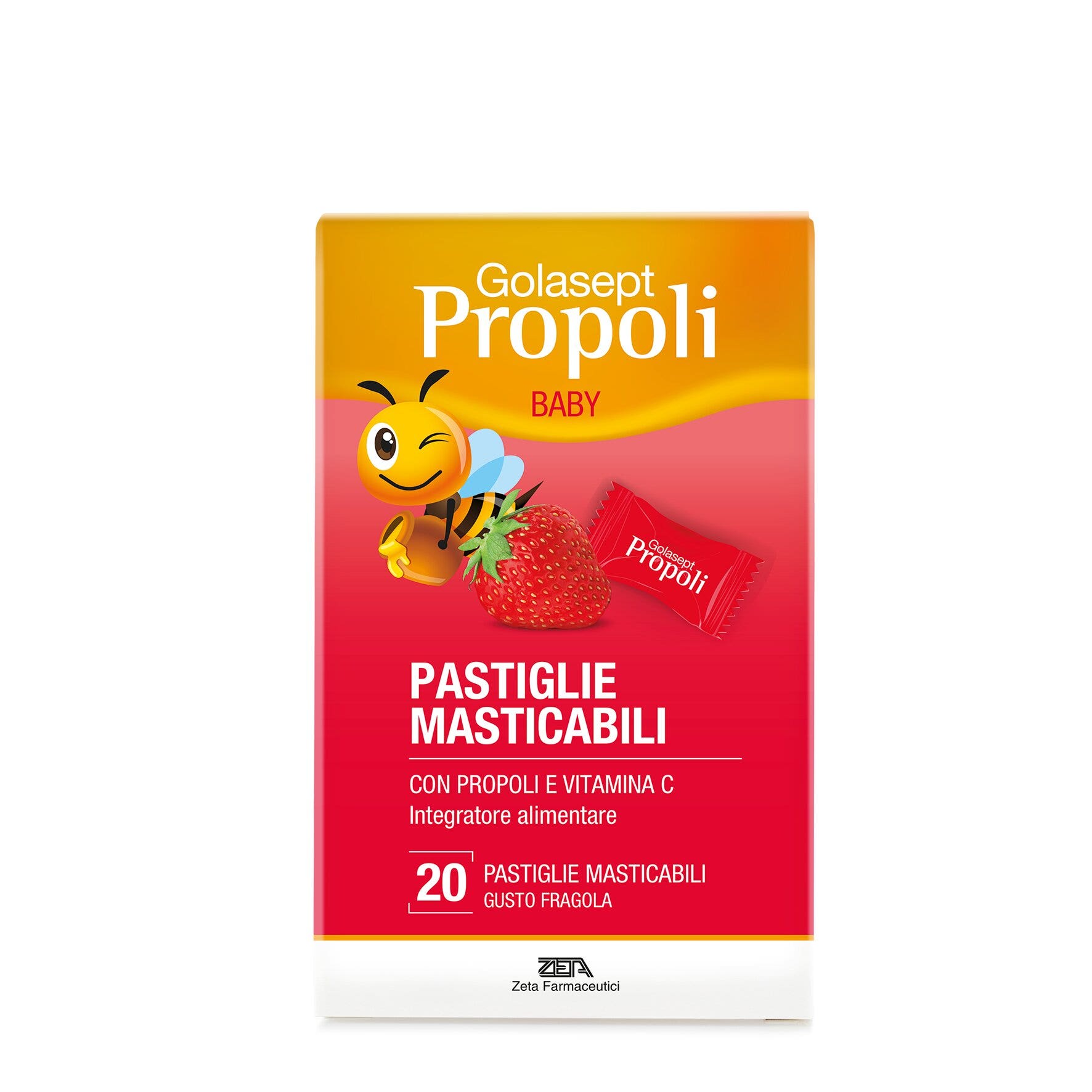 Golasept Propóleo Baby Sabor Fresa 20 Comprimidos-1
