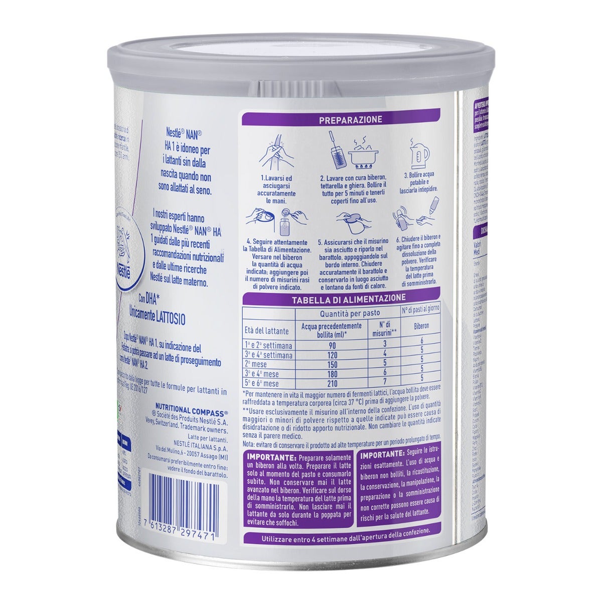 Nestlé Nan Ha Leche 1 800g-3