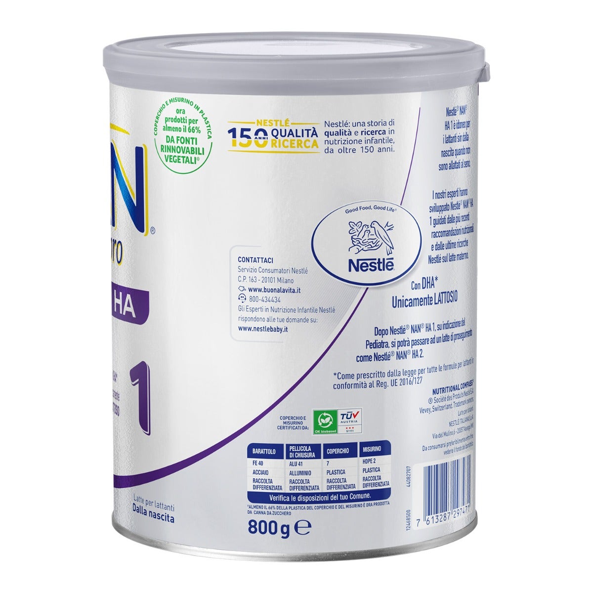 Nestlé Nan Ha Leche 1 800g-4