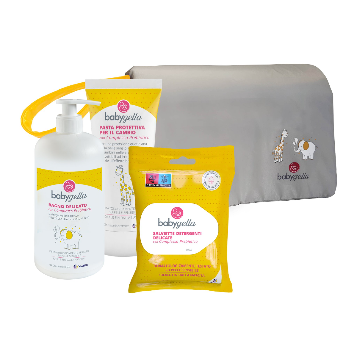 Babygella Prebiotic Bath Trousse 250ml + 15 Toallitas + Pasta Protectora 100ml-3