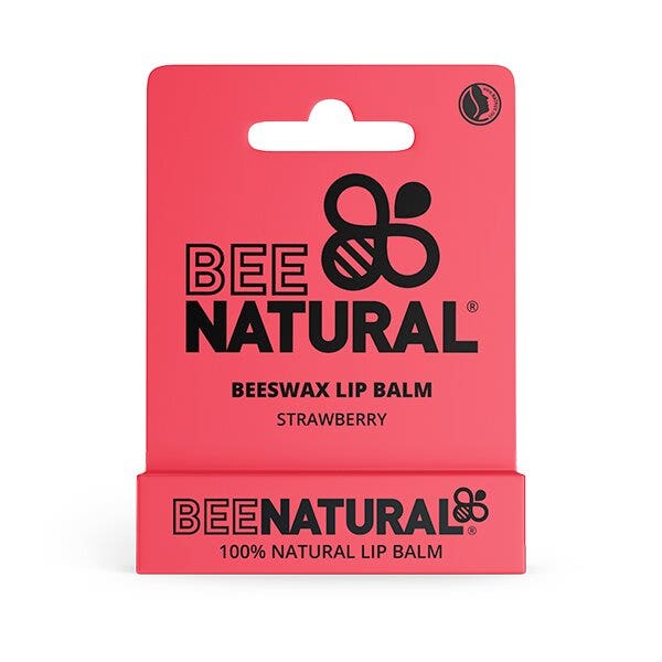 Bee Natural Bálsamo Labial Sabor Fresa Stick 4,2g-1