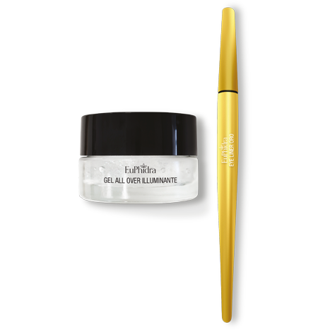 Euphidra Polvere di Stelle All Over Illuminating Gel Box + Eyeliner 01 Gold-2
