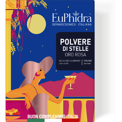 Euphidra Polvere di Stelle All Over Illuminating Gel Box + Eyeliner 02 Rose Gold-1