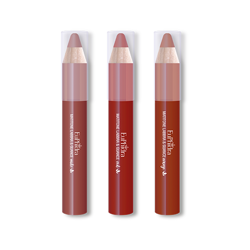Euphidra The Magnificent Three Mini Lip Pencils Desnudo / Rojo / Naranja 02-2