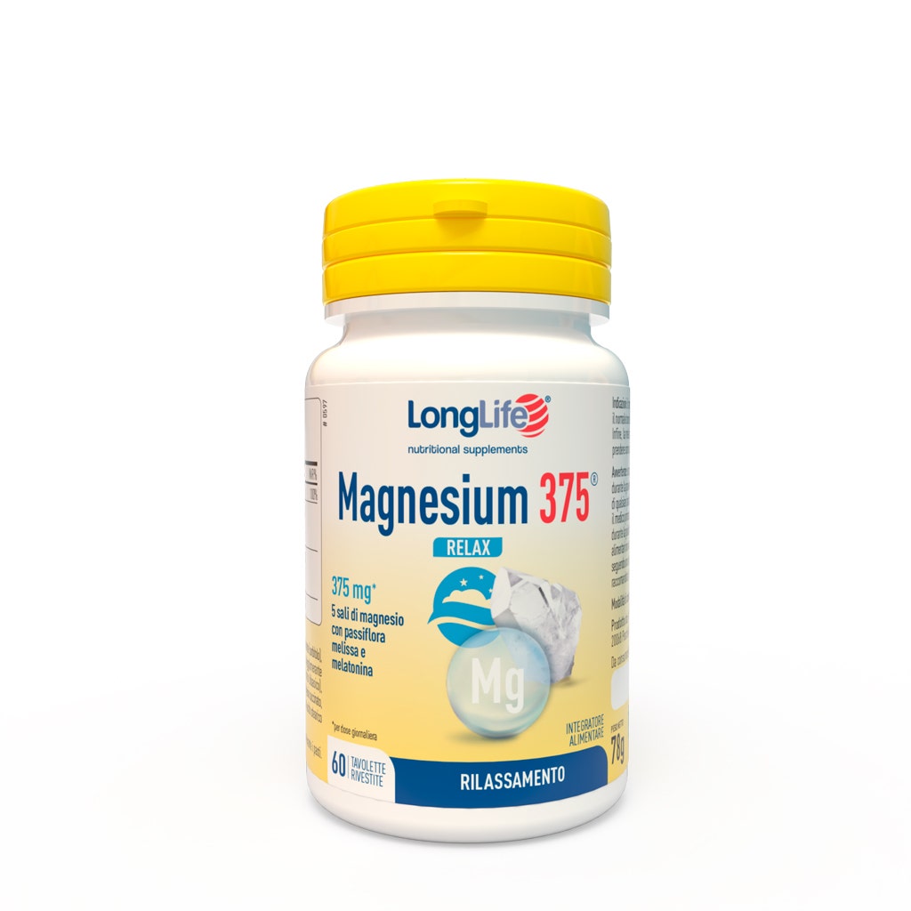 Longlife Magnesio 375 Relax 60 Comprimidos Recubiertos-1