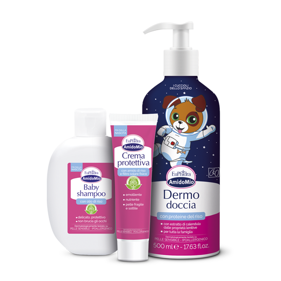 Euphidra Amido Mio Nave Espacial De Los Cachorros Dermoshower 500ml + Champú 200ml + Crema 50ml-6