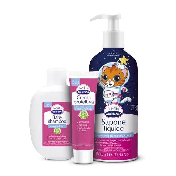 Euphidra Amido Mio La Nave Espacial De Los Cachorros Jabón Líquido 500ml + Champú 200ml + Crema 50ml-4