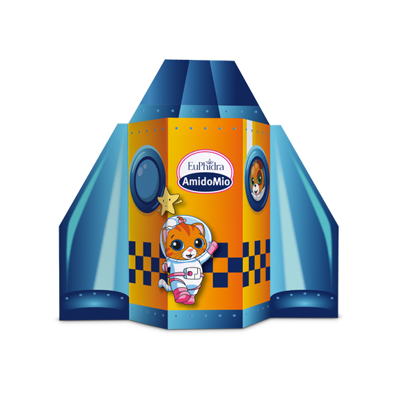 Euphidra Amido Mio La Nave Espacial De Los Cachorros Jabón Líquido 500ml + Champú 200ml + Crema 50ml-1