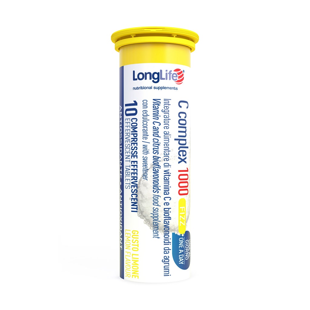 Longlife C Complex 1000 Fizz Lemon 10 Comprimidos Efervescentes-1