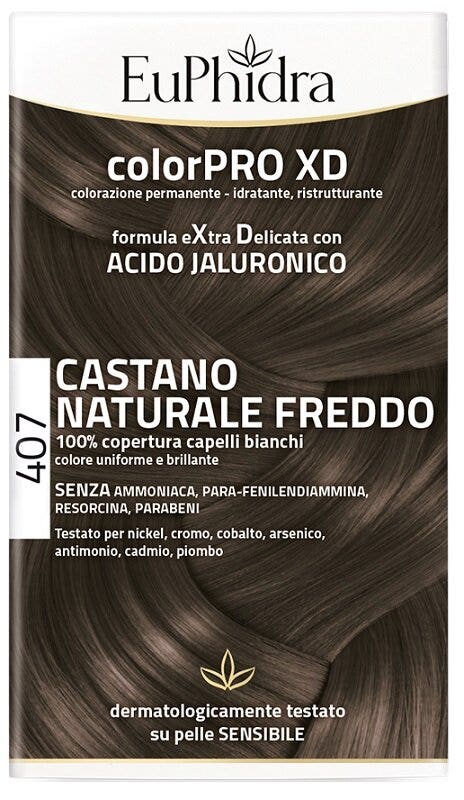 Euphidra ColorPro XD Kit Tinte Capilar 407 Castaño Frío Natural-2