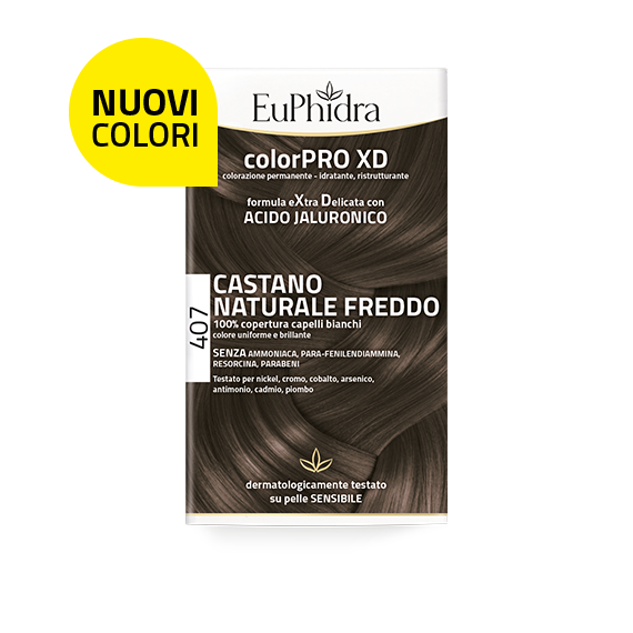 Euphidra ColorPro XD Kit Tinte Capilar 407 Castaño Frío Natural-1