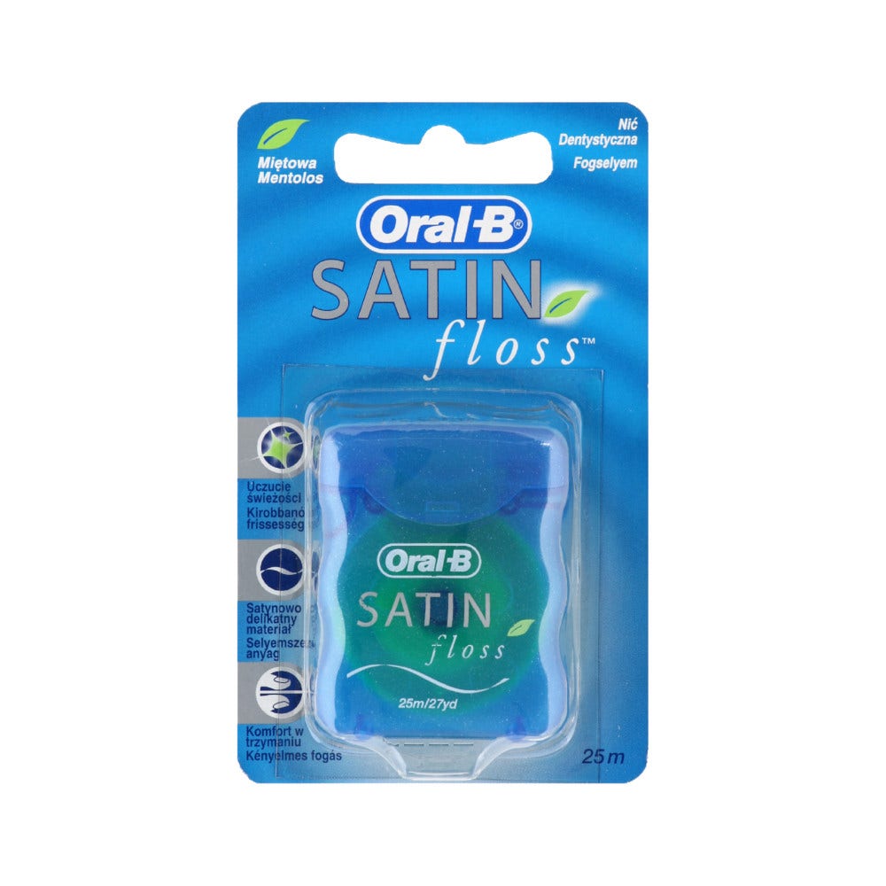 Oral-B Satin Floss Menta Hilo Dental 25 m-3