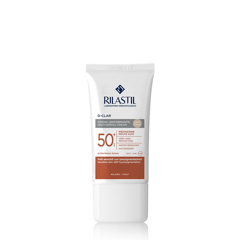 Rilastil D Clar Crema Solar Uniforme Con Color SPF 50+ Rostro Claro 40ml-1