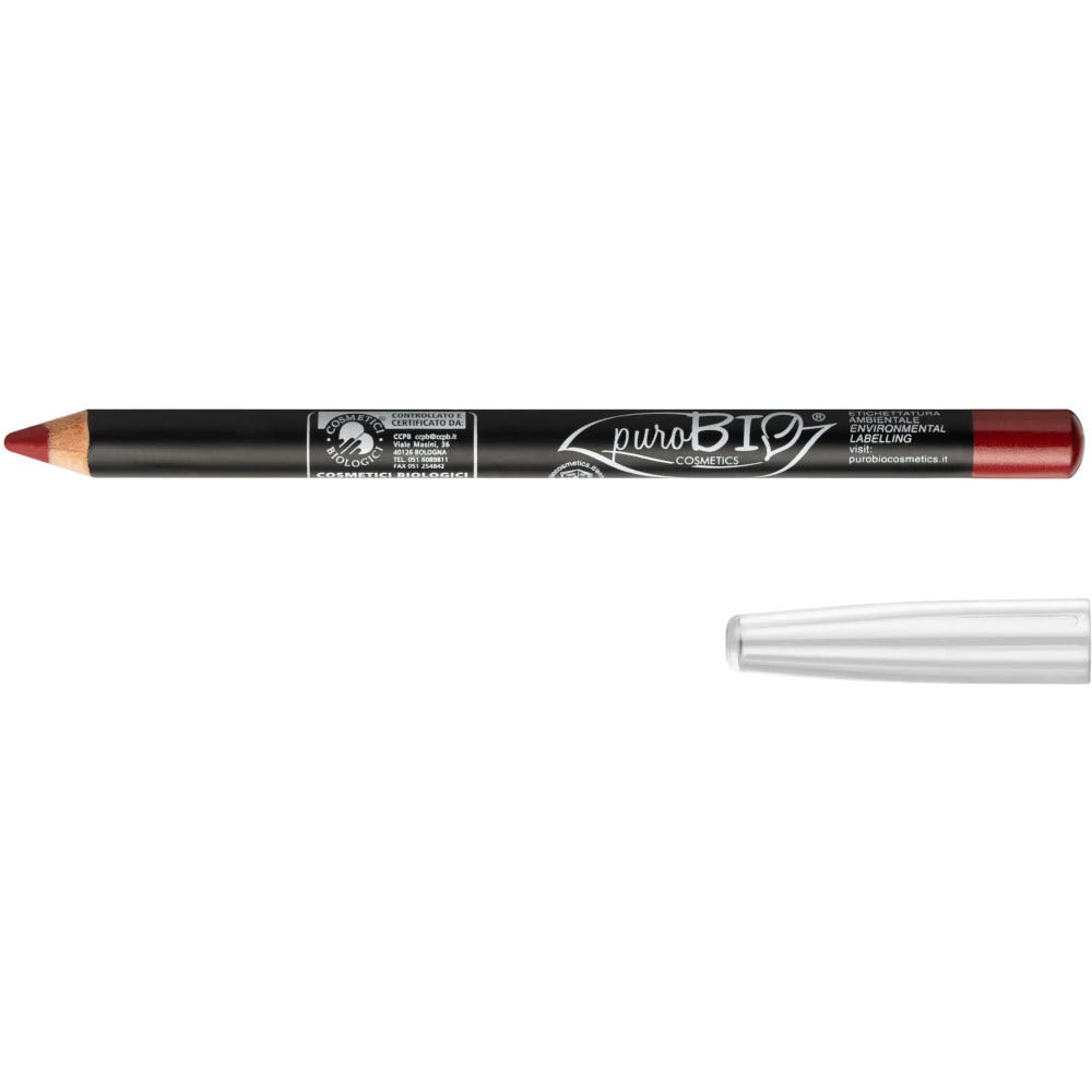 Purobio Lápiz Contorno de Labios Rojo Pompeya N.52 1,3g-1