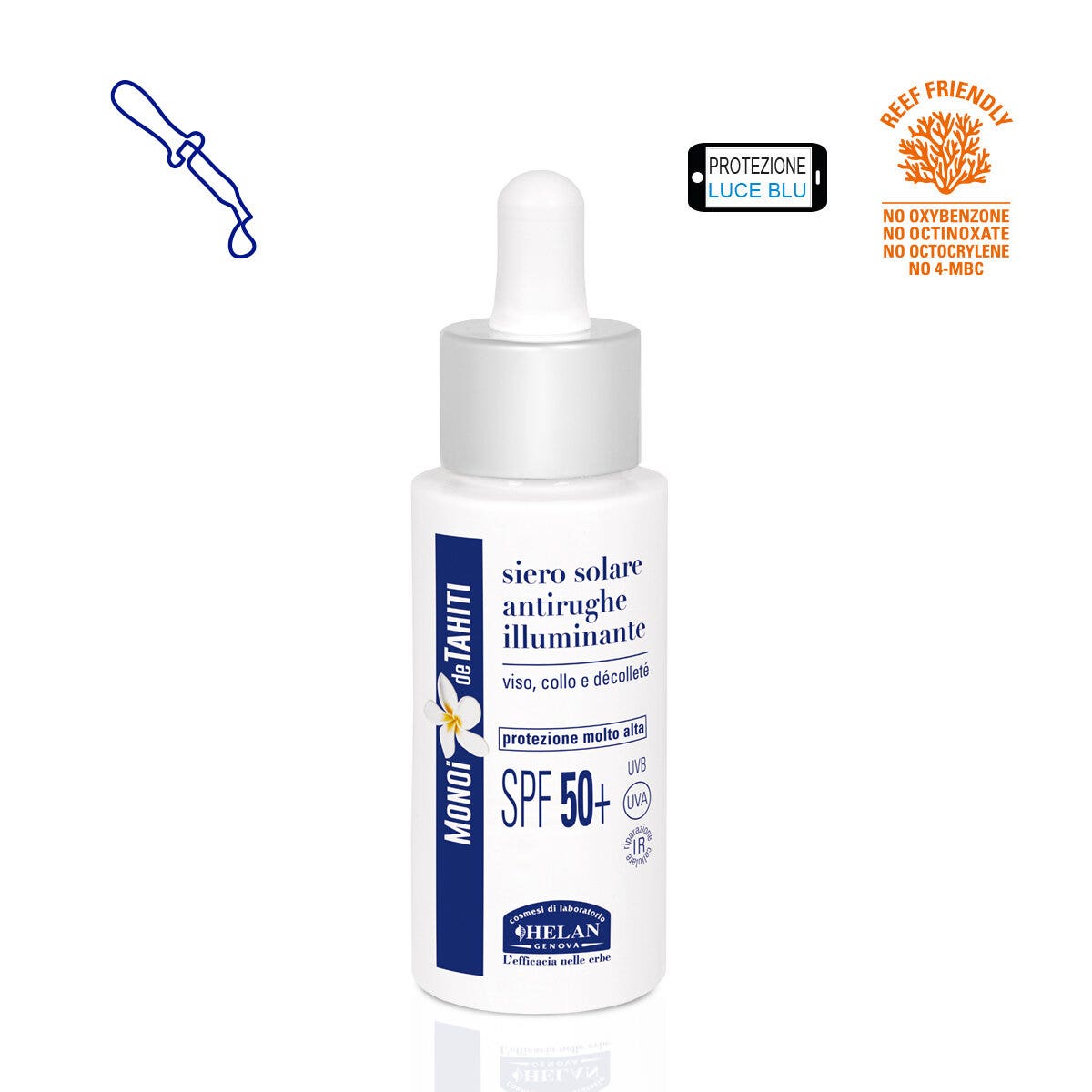 Helan Monoi De Tahiti Sérum Solar Iluminador Antiarrugas 30ml SPF50+-1