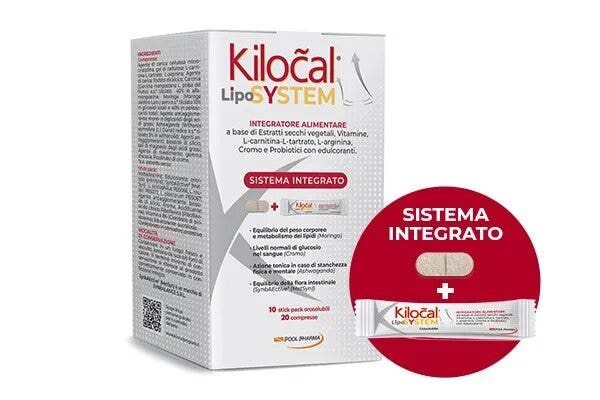 Kilocal Lipo System Sistema Integrado 20 Comprimidos+10 Sticks-1