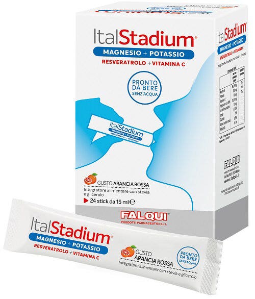 Italstadium Magnesio + Resveratrol Potásico + Vitamina C 24 Stick-1