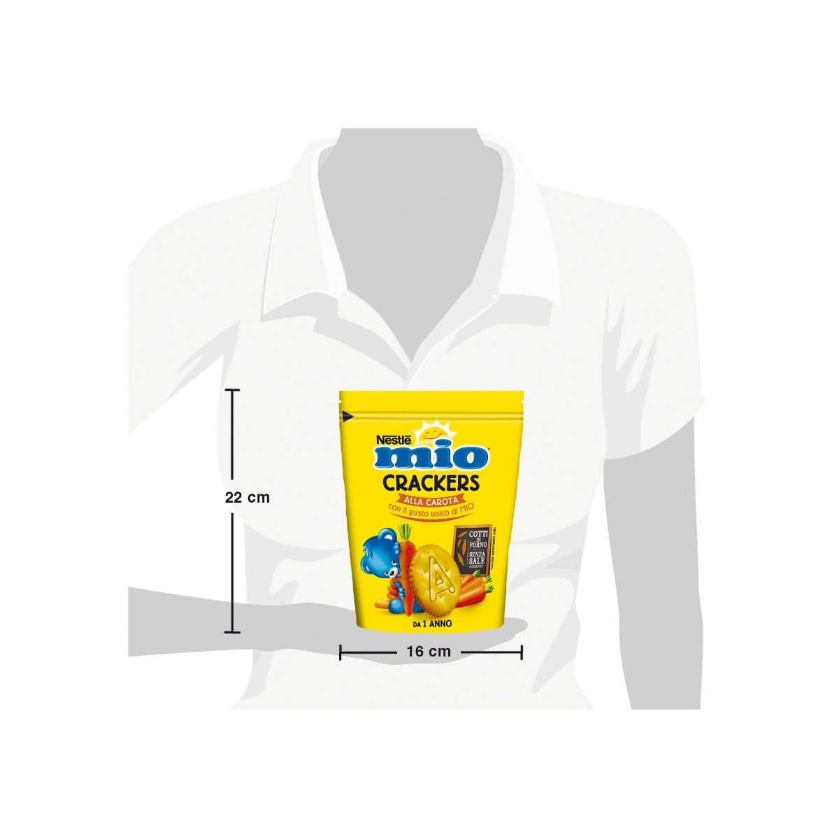 Nestlè Mio Snack Crackers Con Zanahoria Para Bebés 1 Año + 100g-5