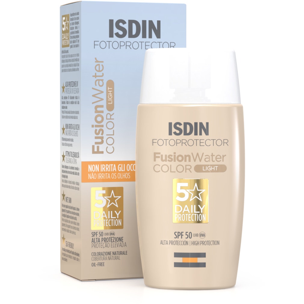 Isdin Fusion Water Colour Light Ultralight Coloreada Fotoprotección 50ml SPF50-1