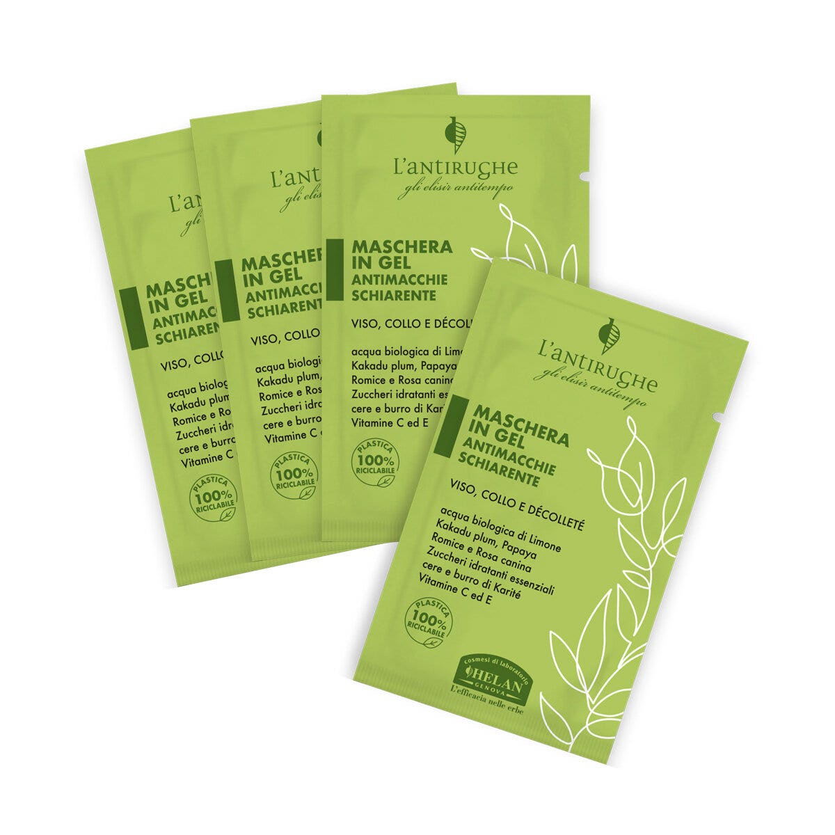Helan The Antiarrugas Mascarilla Gel Aclarante Antimanchas 4x8ml-3