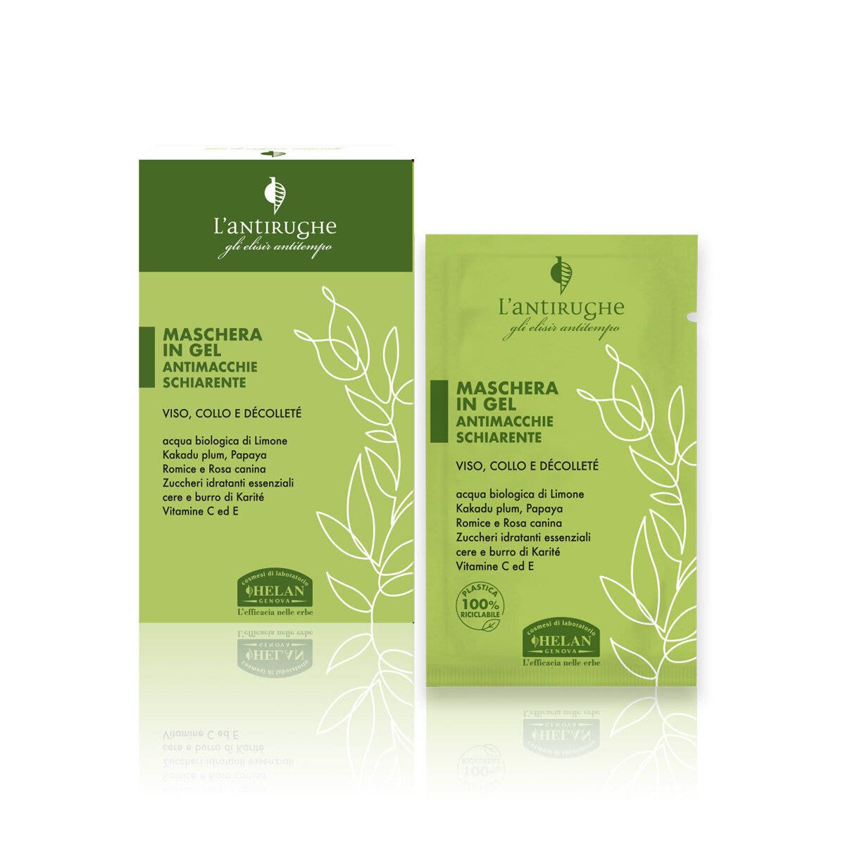 Helan The Antiarrugas Mascarilla Gel Aclarante Antimanchas 4x8ml-1