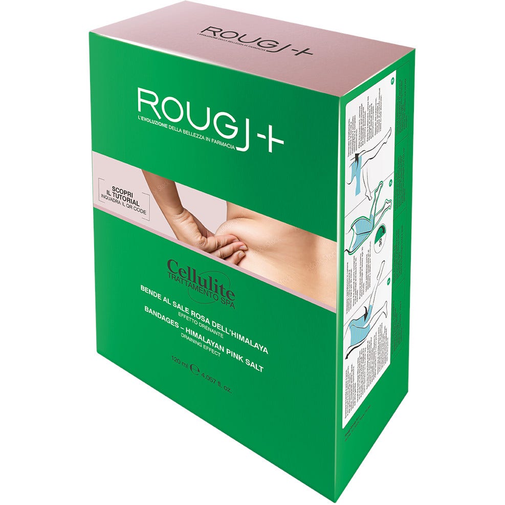 Rougj Spa Tratamiento Corporal Anticelulítico Vendas Con Sal Rosa Del Himalaya 2 Piezas 120ml-1