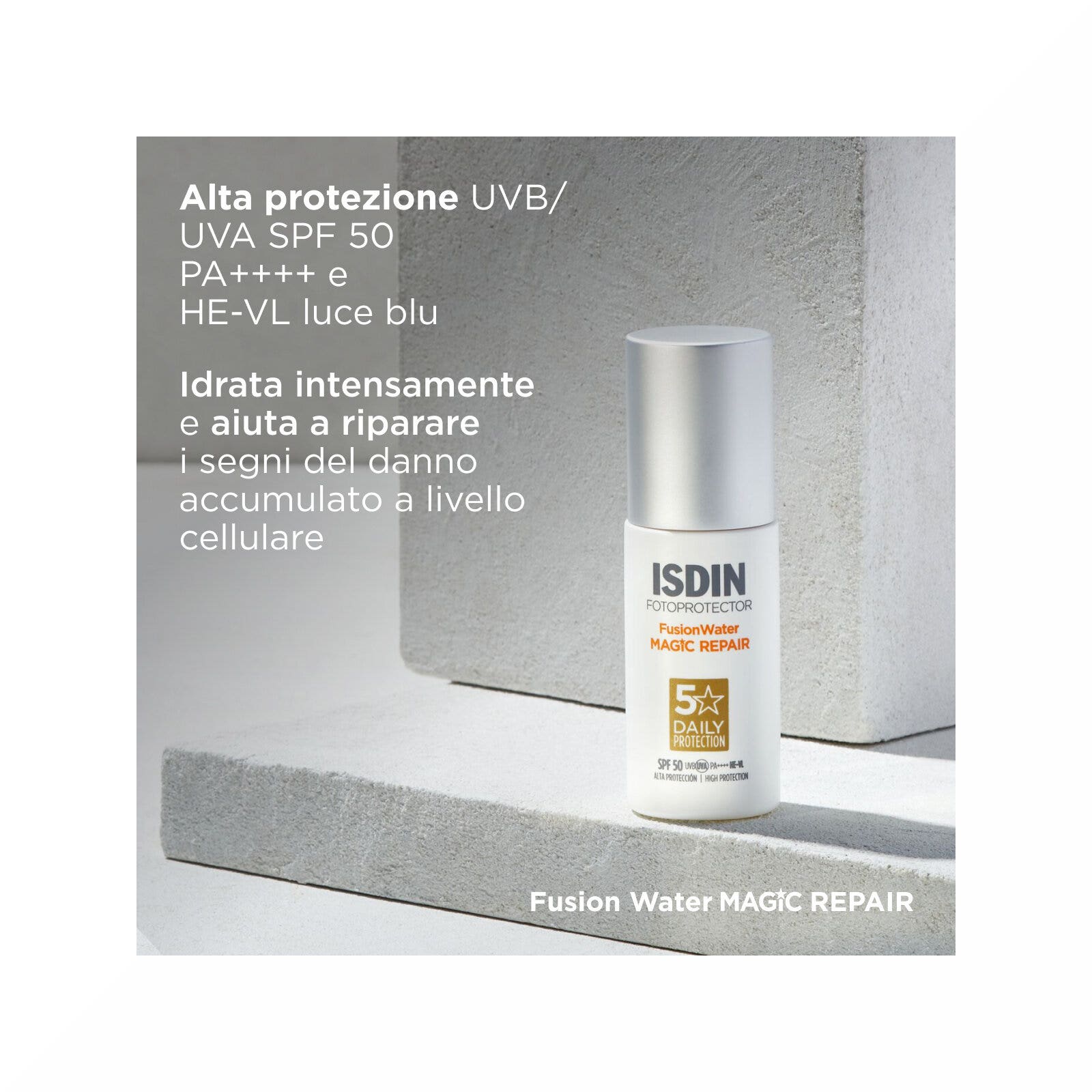 Isdin Fotoprotector Fusion Water Magic Reparación 50ml SPF50-2