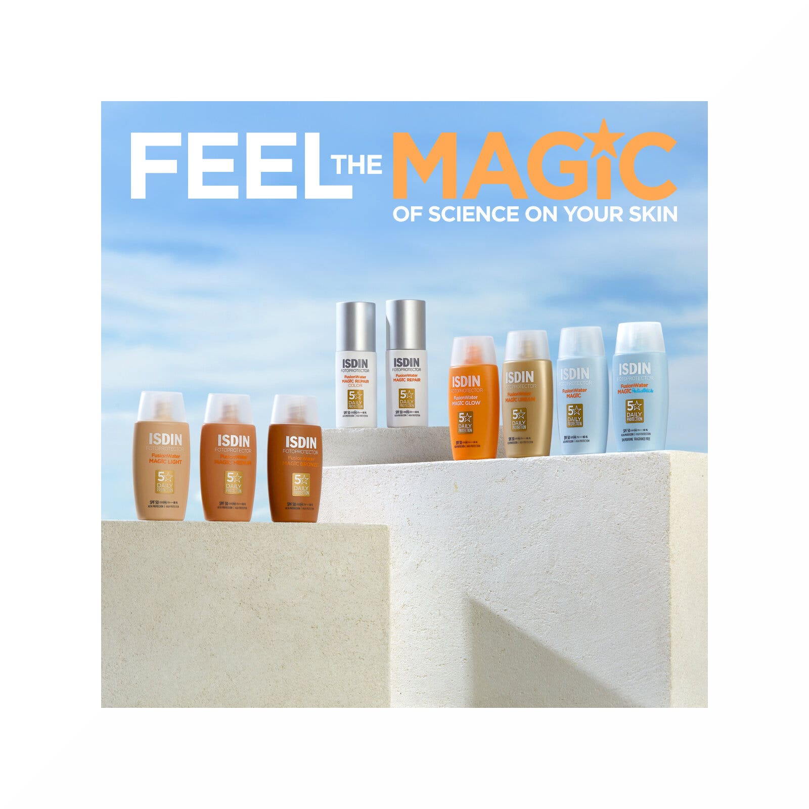 Isdin Fotoprotector Fusion Water Magic Reparación 50ml SPF50-5