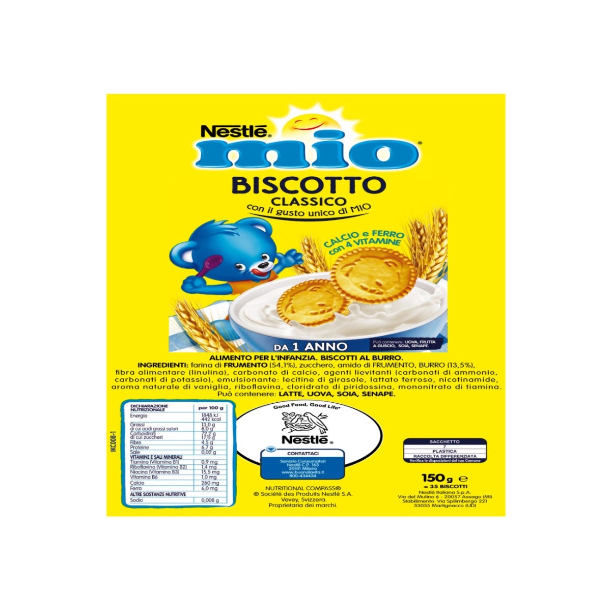 Nestlè Mi Galleta Clásica 180g 1Año+-3
