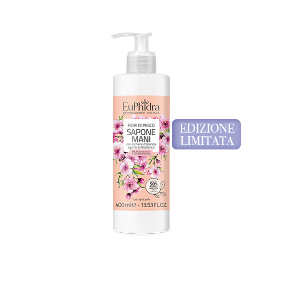 Euphidra Jabón De Manos Delicado Flores De Melocotón 400ml-1