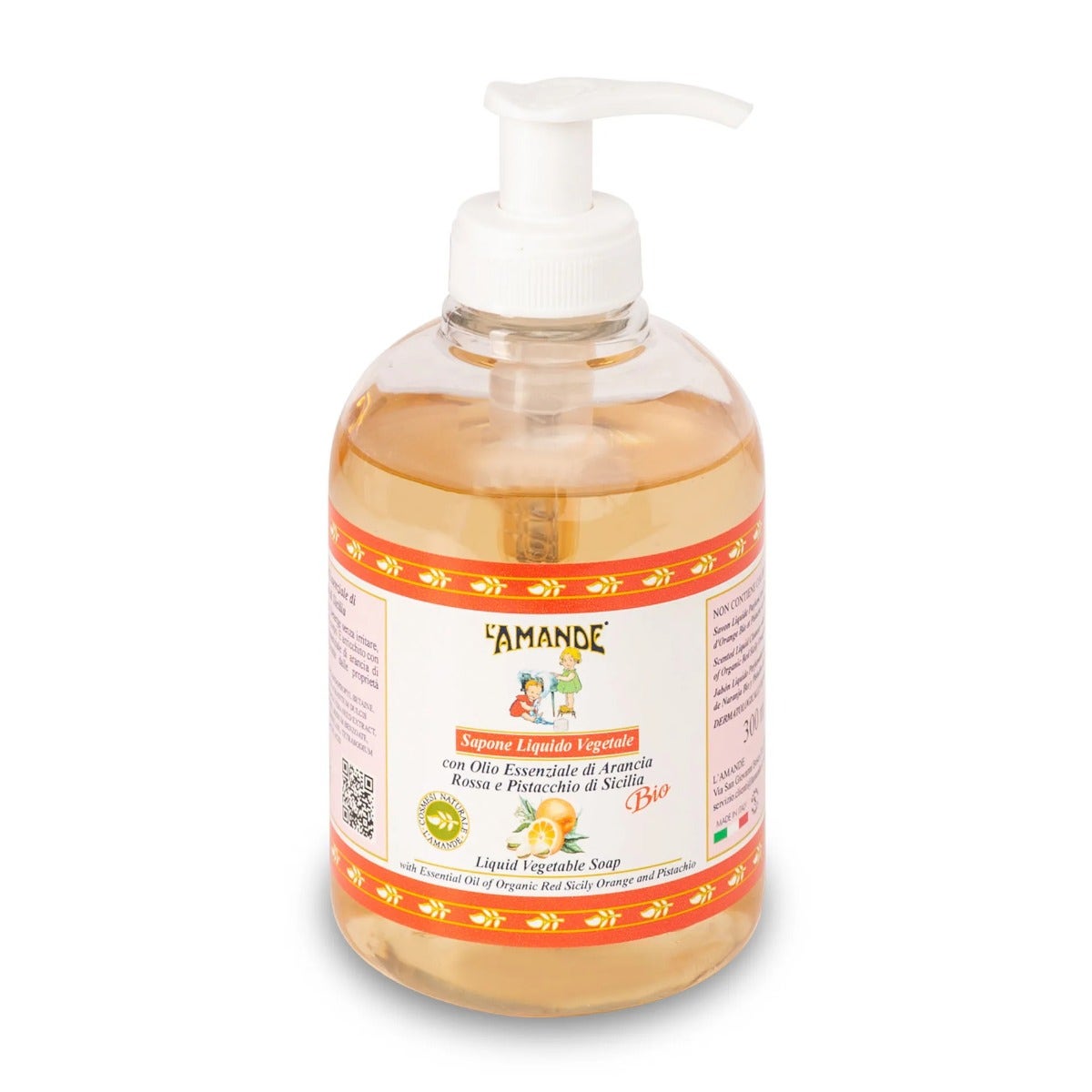 L'amande Jabón Líquido Naranja Roja Y Pistacho De Sicilia 300ml-1