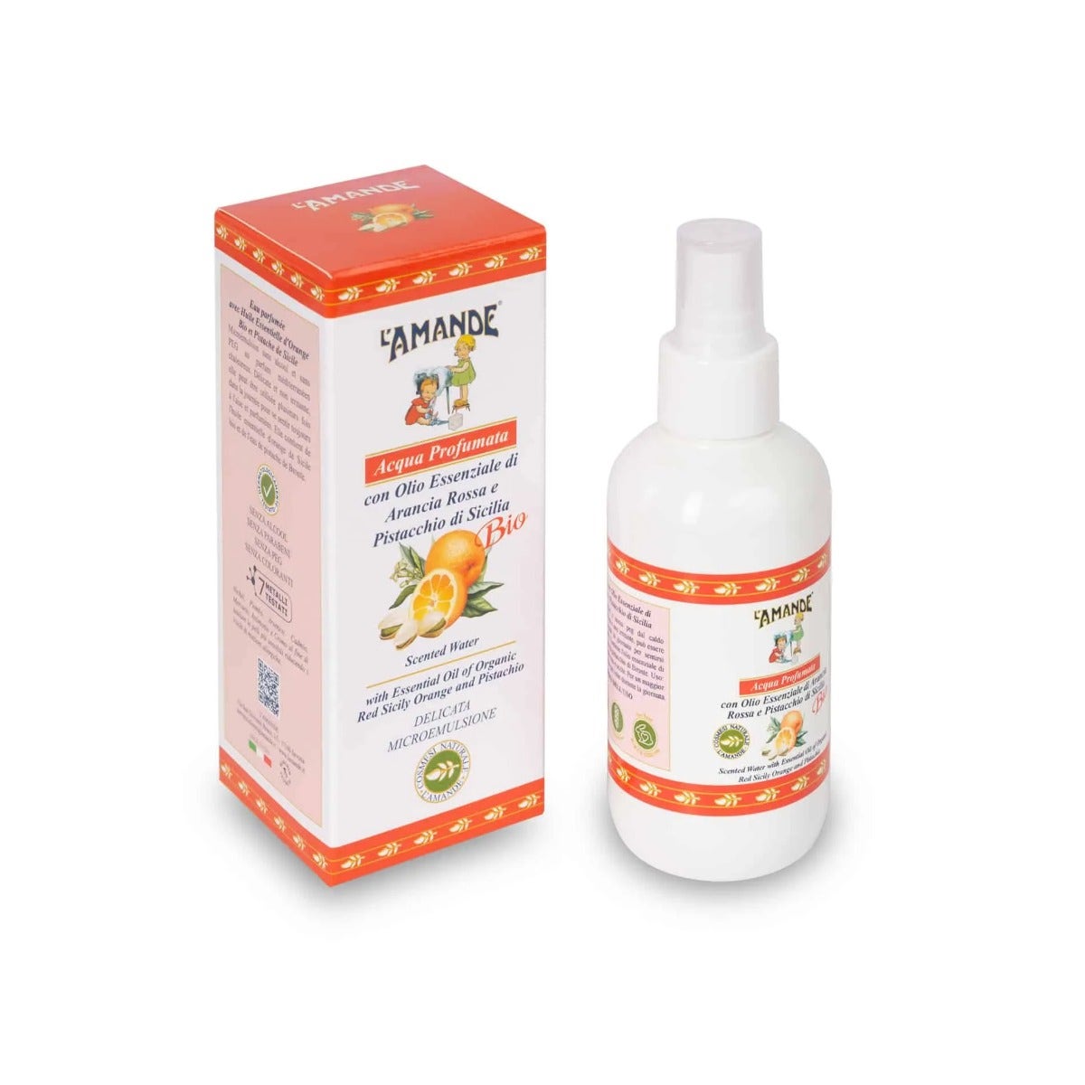 L'amande Agua Perfumada Naranja Roja Y Pistacho De Sicilia 125ml-2
