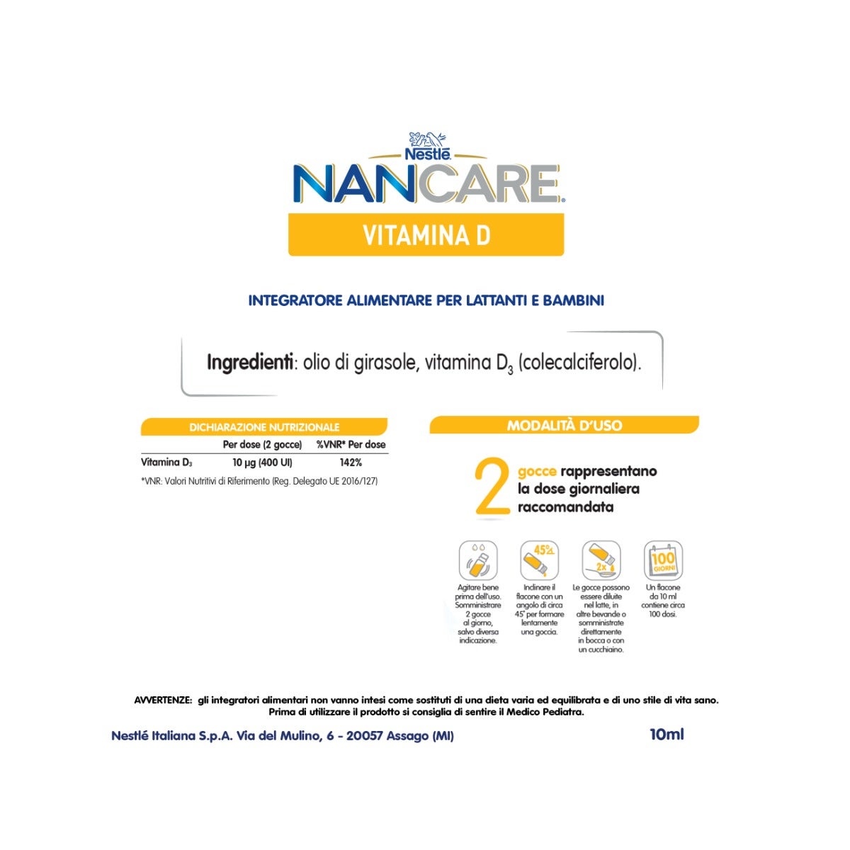 Nestlé Nancare Vitamina D Gotas 10ml-3