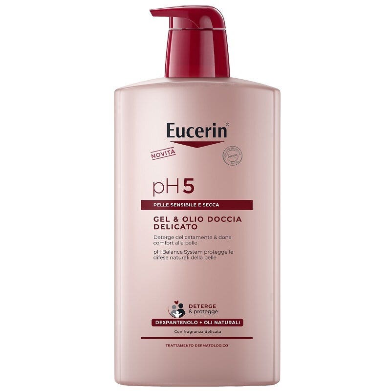 Eucerin Ph5 Gel y Aceite de Ducha Delicado 1 Litro-1