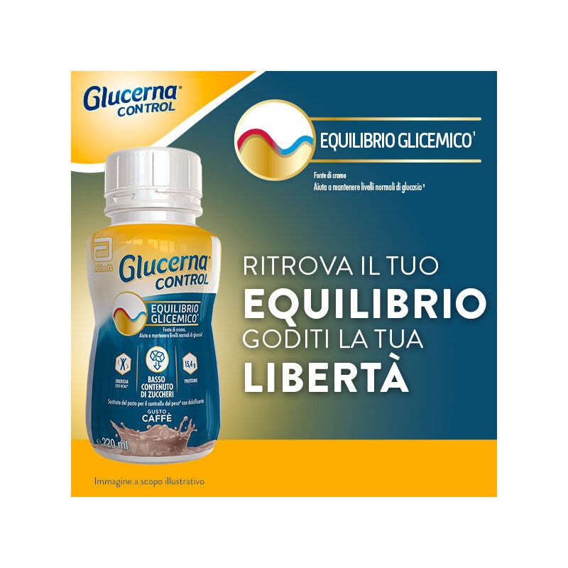 Glucerna Control Equilibrio Glicemico Pasto Sostitutivo Controllo Del Peso Drink Gusto Caffè 4x220ml-4