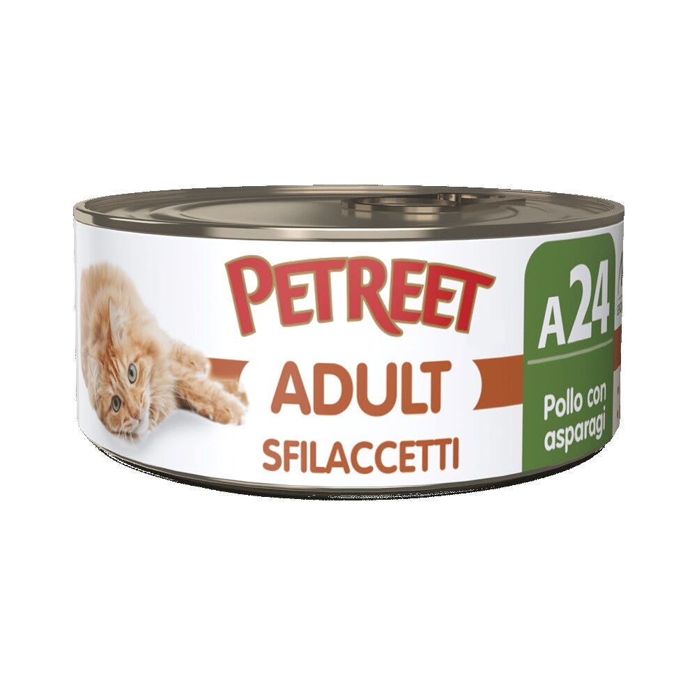 Petreet Adult Filetes De Pollo Con Espárragos Para Gatos Lata 70g-2