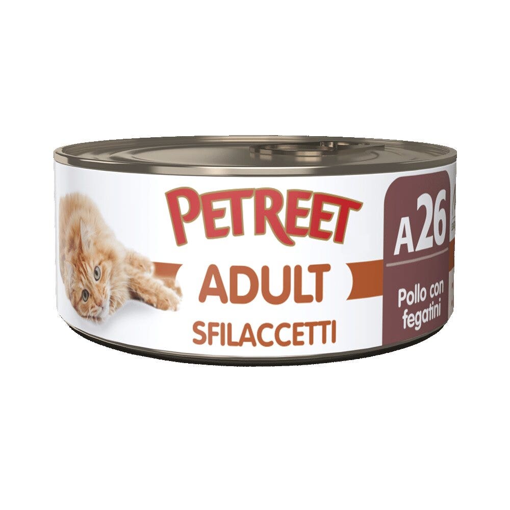 Petreet Adult Filetes De Pollo Con Hígados Para Gatos Lata 70g-2